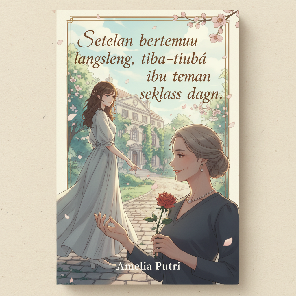 Setelah bertemu langsung, tiba-tiba ibu teman sekelas datang.
