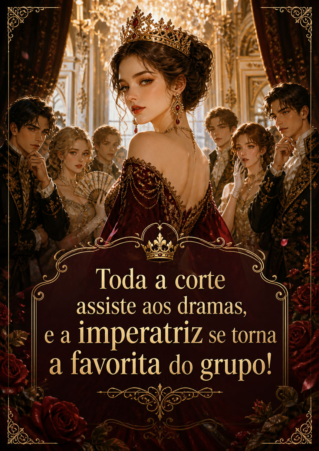 Toda a corte assiste aos dramas, e a imperatriz se torna a favorita do grupo!